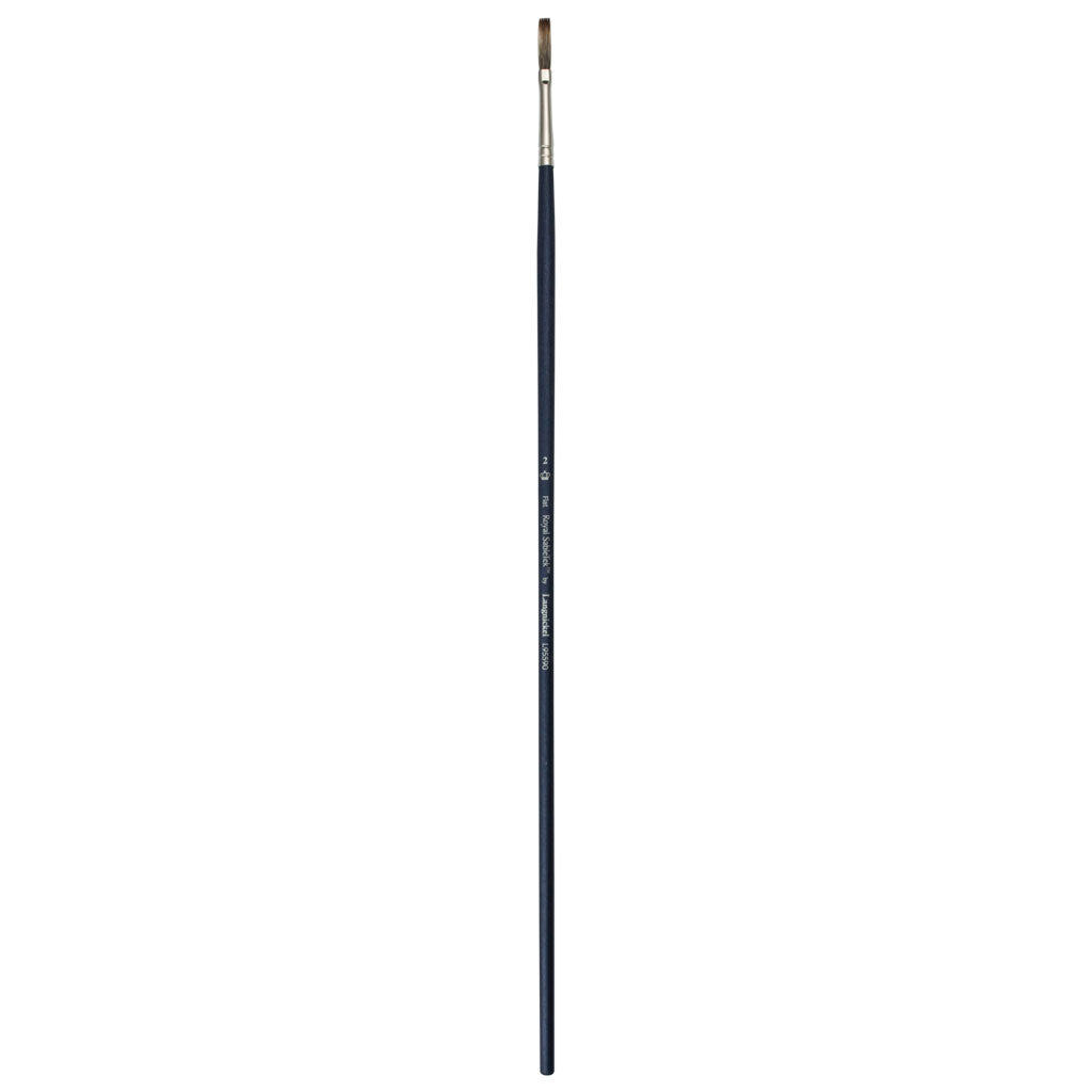 L95590-2 - Royal Sabletek Long Handle Flat Brush - 2