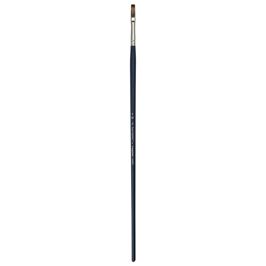 L95590-4 - Royal Sabletek Long Handle Flat Brush - 4