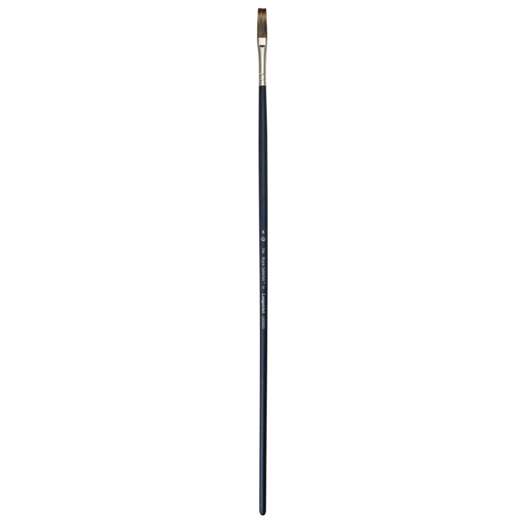 L95590-8 - Royal Sabletek Long Handle Flat Brush - 8