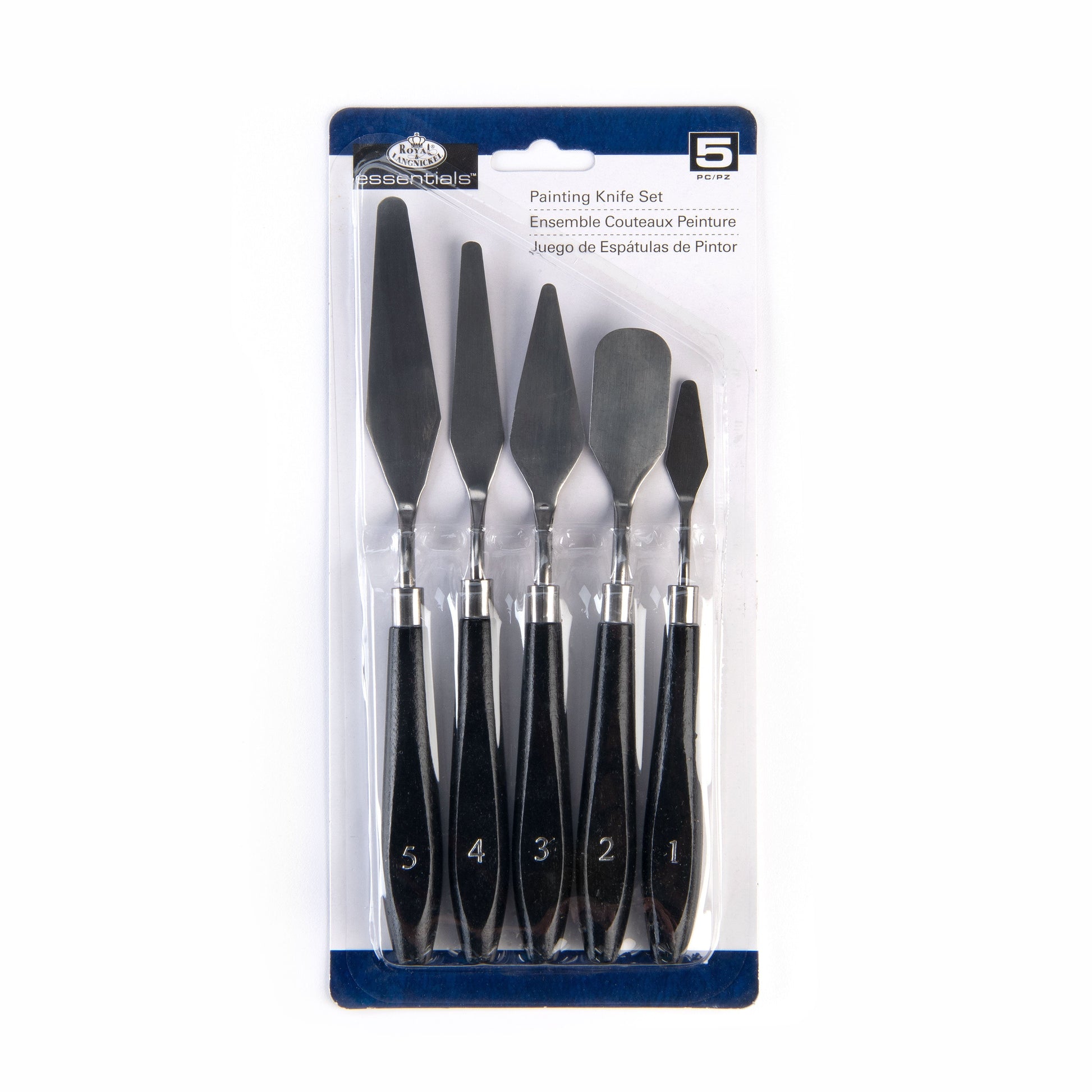Royal & Langnickel 5 Piece Plastic Palette & Knife Set Royal & Langnickel 5 Piece Plastic Palette & Knife Set