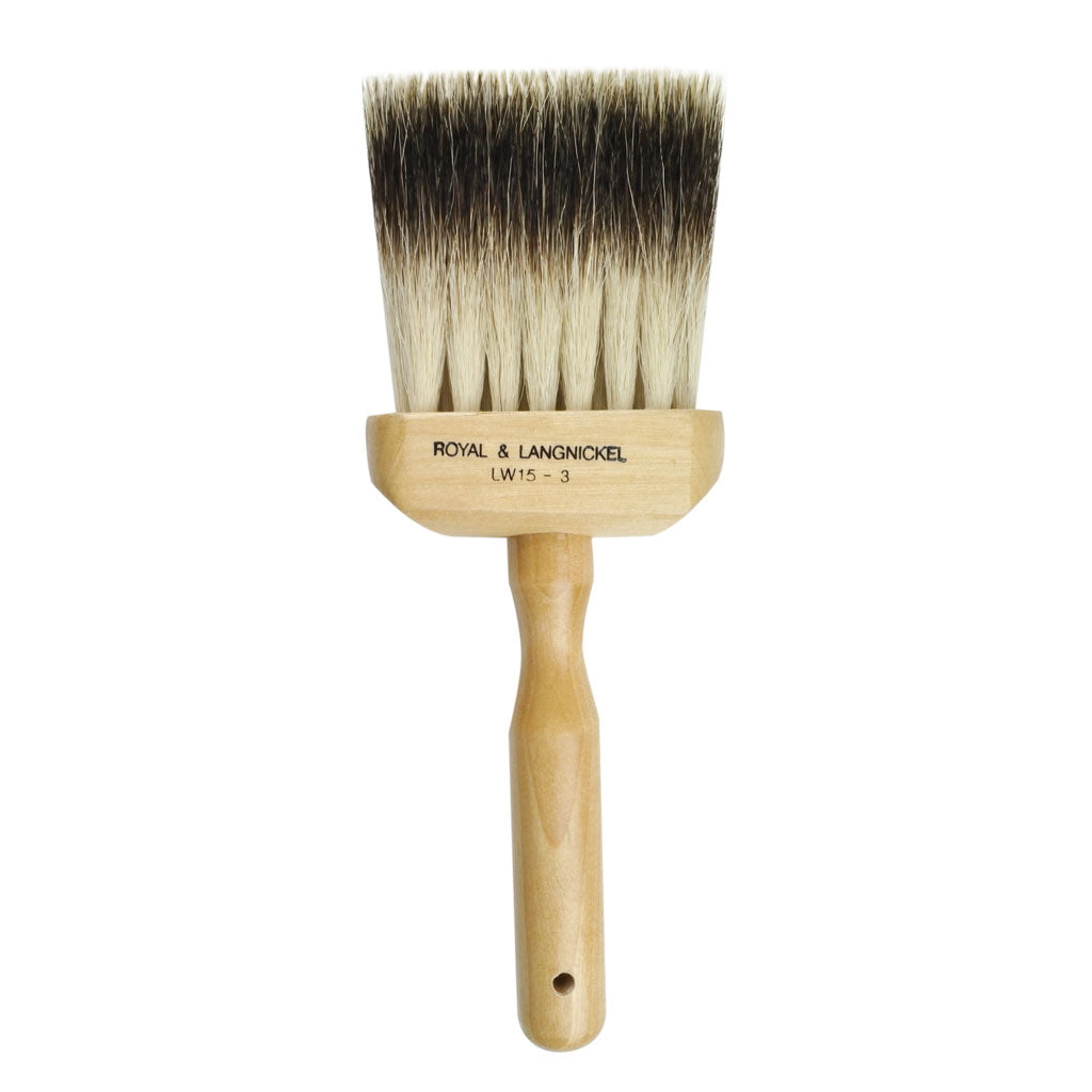 LW15-3 - 2pc Handle Badger Softener Brush - 3"