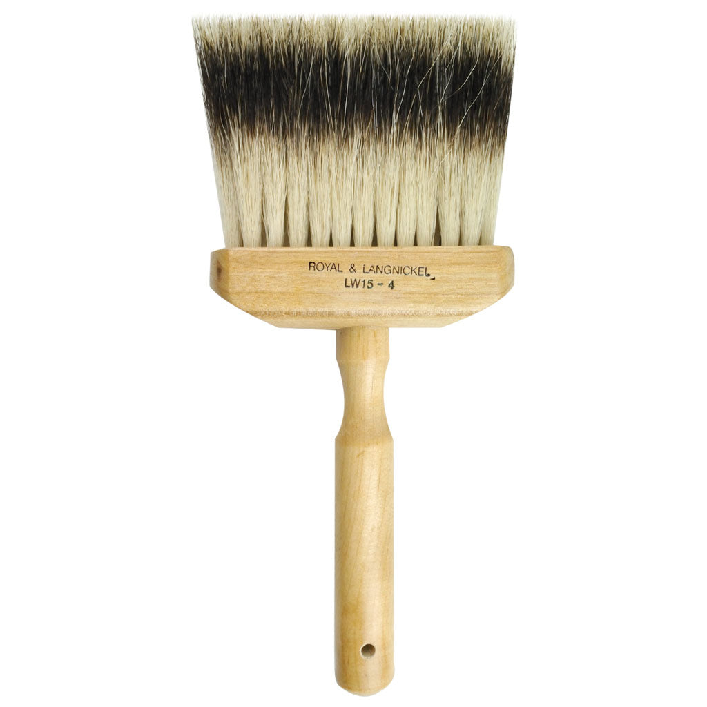 Royal & Langnickel LW15 Badger Softener Brush – 3″ Wide, All-Wood Handle, For Faux Finishing, Wood Grain, Marble Effects, Craft Projects