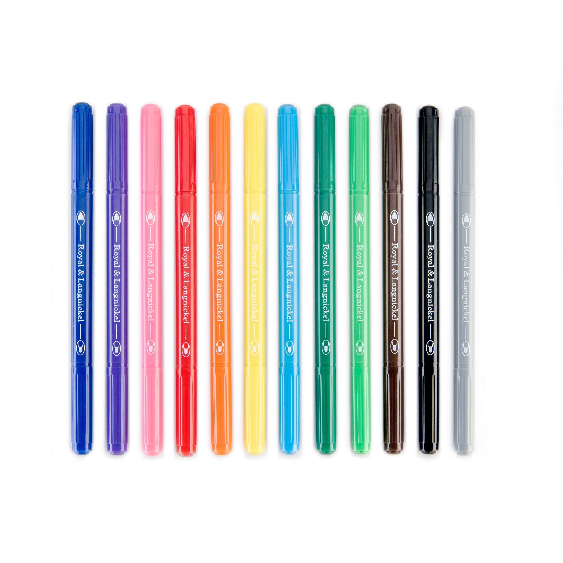MARK-12 | Essentials™ 12pc Double-Tipped Color Markers – Royal