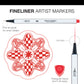 MARK-2103 | 36pc Fineliner Artist Markers