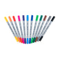 MARK-2201 | 12pc Fineliner and Brush Dual-Tip Artist Markers