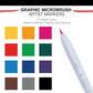 MARK-2301 | 12pc Graphic Microbrush Artist Markers