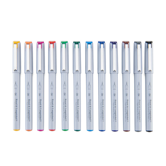 MARK-2301 - 12pc Graphic Microbrush Artist Markers