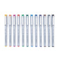MARK-2301 - 12pc Graphic Microbrush Artist Markers
