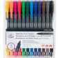 MARK-2401 - 12pc Fineliner and Pointed Round Dual-Tip Artist Markers packaging front