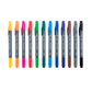 MARK-2401 - 12pc Fineliner and Pointed Round Dual-Tip Artist Markers