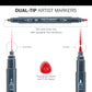 MARK-2402 | 30pc Fineliner and Pointed Round Dual-Tip Artist Markers