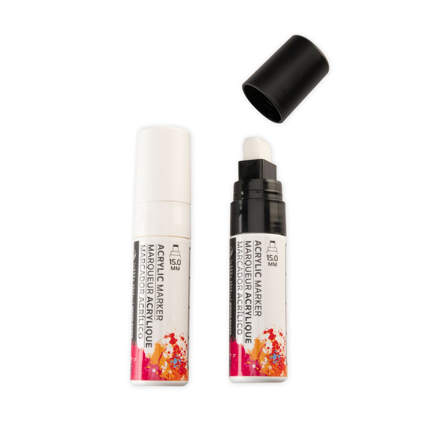 WAL-MARK-2734-RFID | Royal & Langnickel 2 Piece Acrylic 15mm Black/White Markers