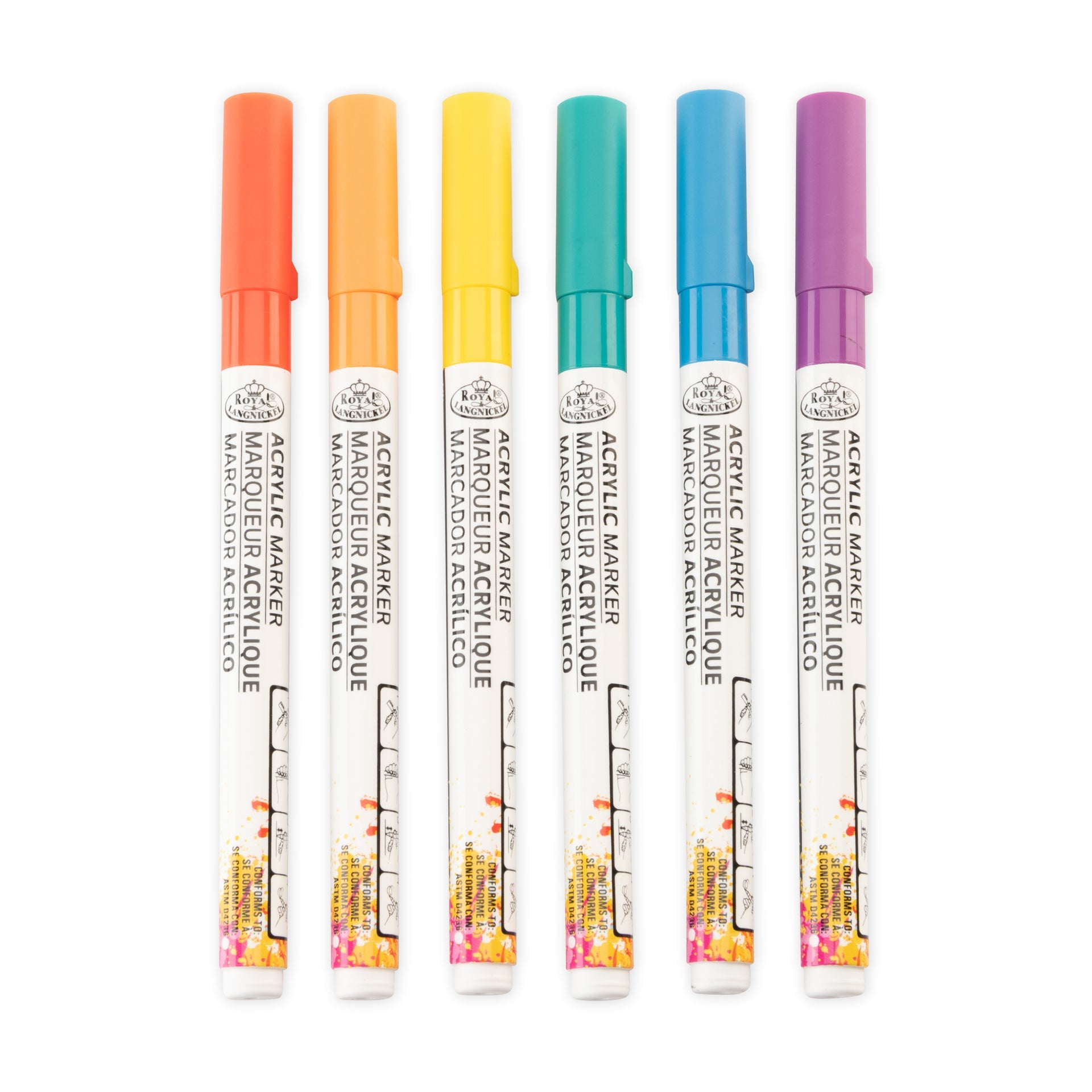 Kneissl XR 176 ＋ MARKER MRR クナイスル マーカー Royal & Langnickel 6 Piece Acrylic .7mm Rainbow Markers - Walmart.com