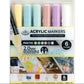 WAL-MARK-2782-RFID | Royal & Langnickel 6 Piece Acrylic 2mm Reversible Tip Pastel Markers