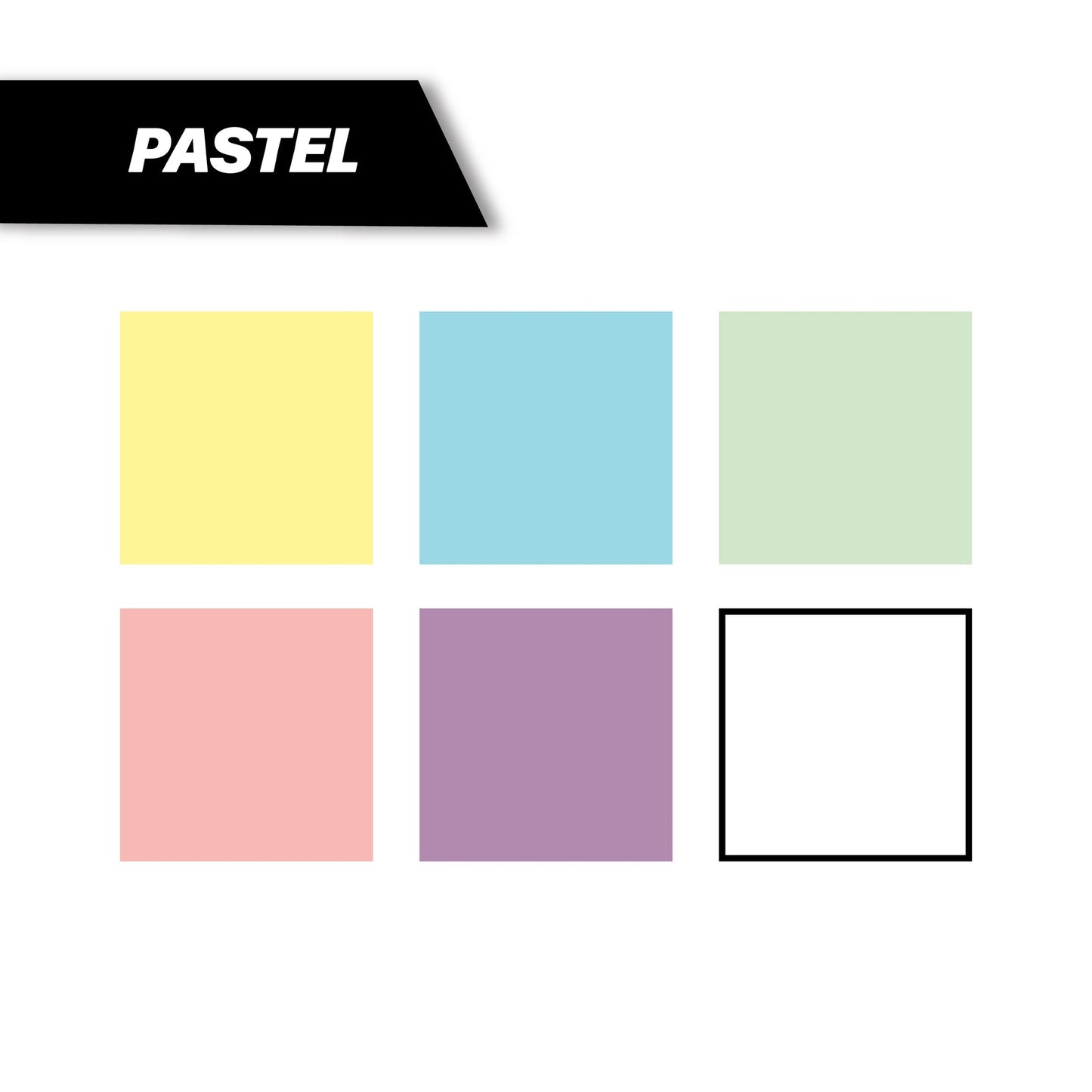 MARK-2782 | 6PC Acrylic 2mm Reversible Tip Pastel Markers