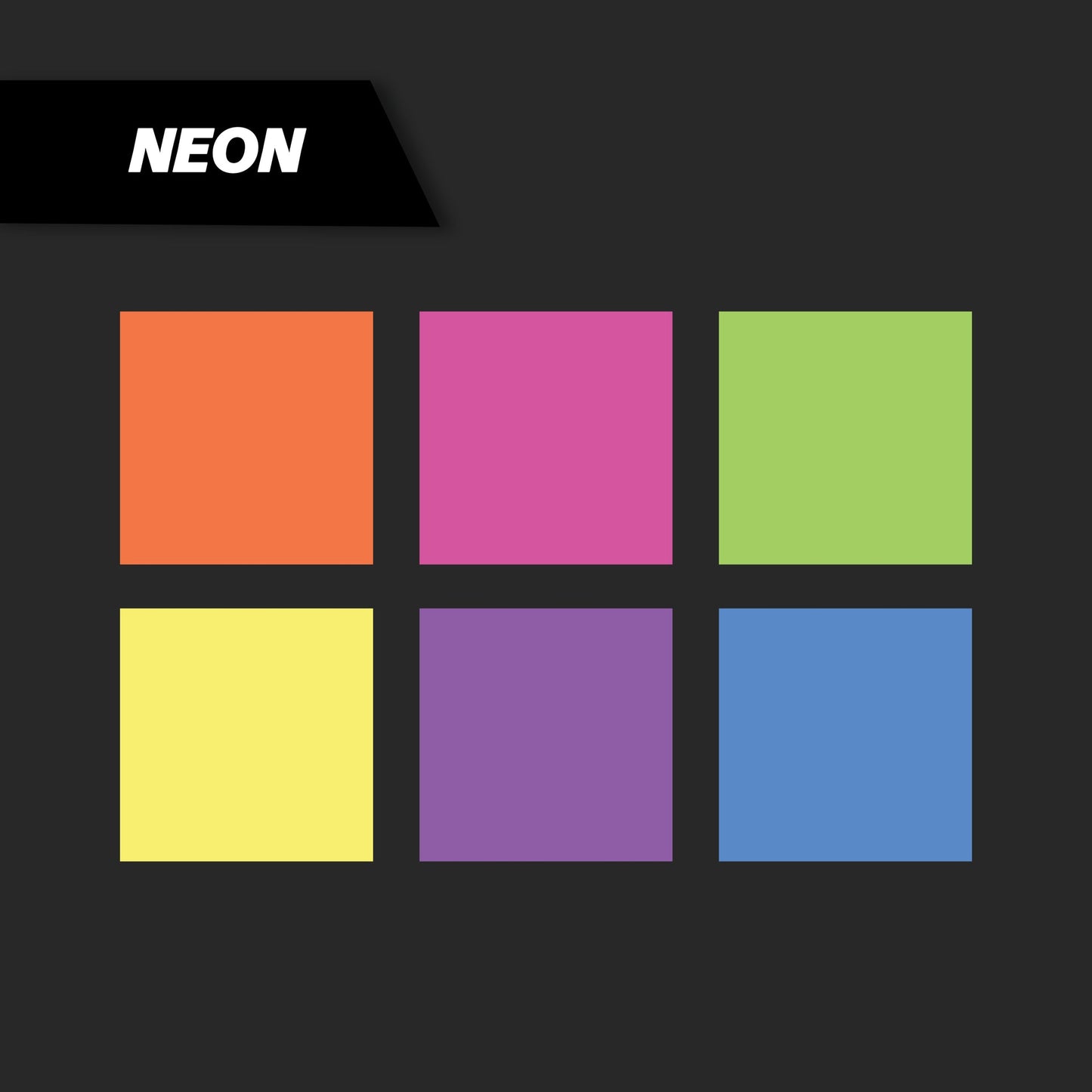 MARK-2802 | 6PC 2mm Neon Chalk Marker Set