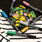 WAL-MARK-2803-RFID | Royal & Langickel 6 Piece 2mm Metallic Chalk Marker Set
