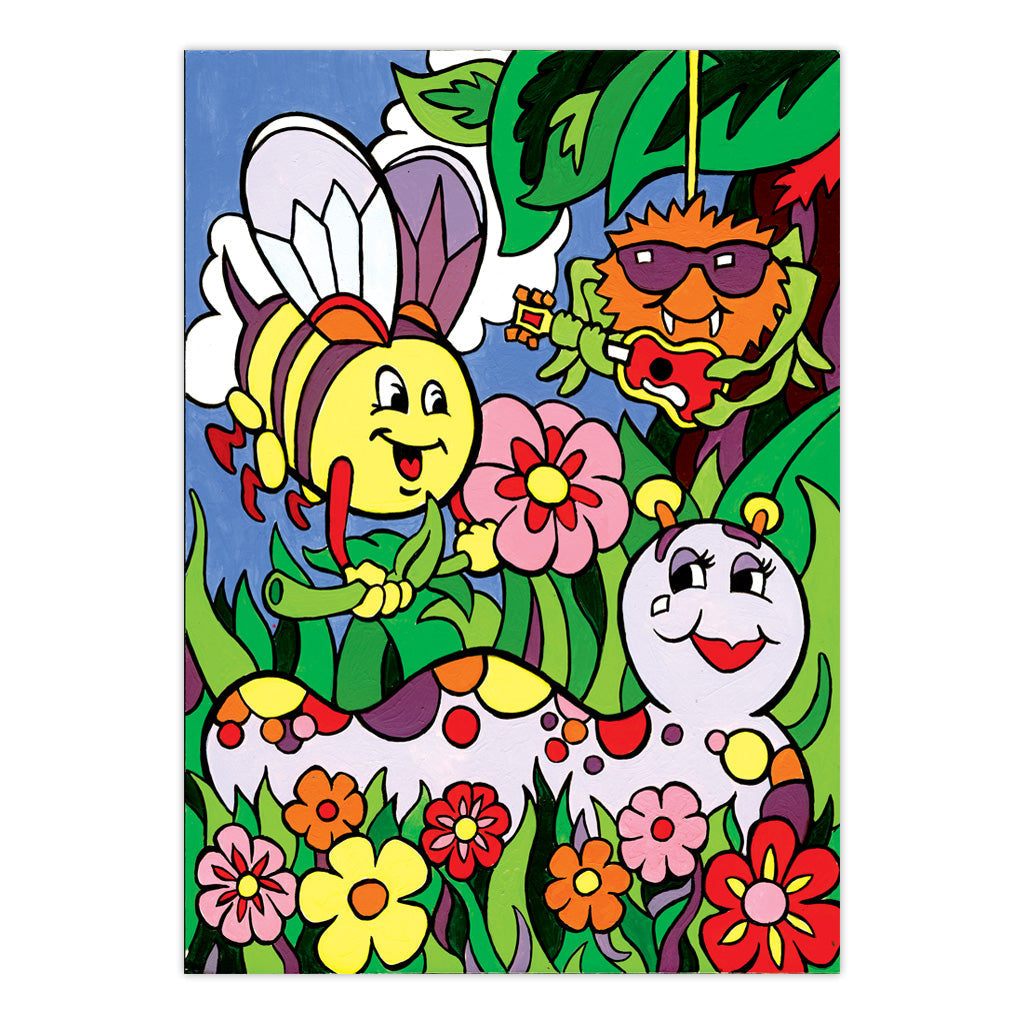 MFP14 | Painting by numbers™ Children's 10pc 8.75" x 11.75" Summer Bugs Painting Project