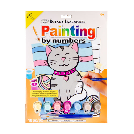 MFP18 | Painting by numbers™ Children's 10pc 8.75" x 11.75" Kitten Painting Project