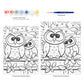 MFP20 | Painting by numbers™ Children's 10pc 8.75" x 11.75" Owls Painting Project