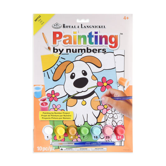 MFP22 | Painting by numbers™ Children's 10pc 8.75" x 11.75" Puppy Painting Project