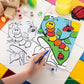 MFP23 | Painting by numbers™ Children's 10pc 8.75" x 11.75" Caterpillar & Ladybug Painting Project