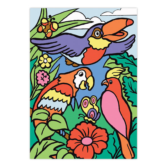 MFP7 | Painting by numbers™ Children's 10pc 8.75" x 11.75" Birds Painting Project