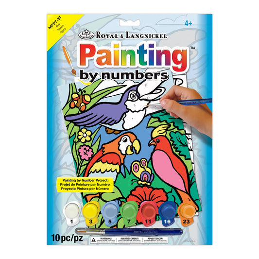 MFP7 - Painting by numbers™ Children's 10pc 8.75" x 11.75" Birds Painting Project