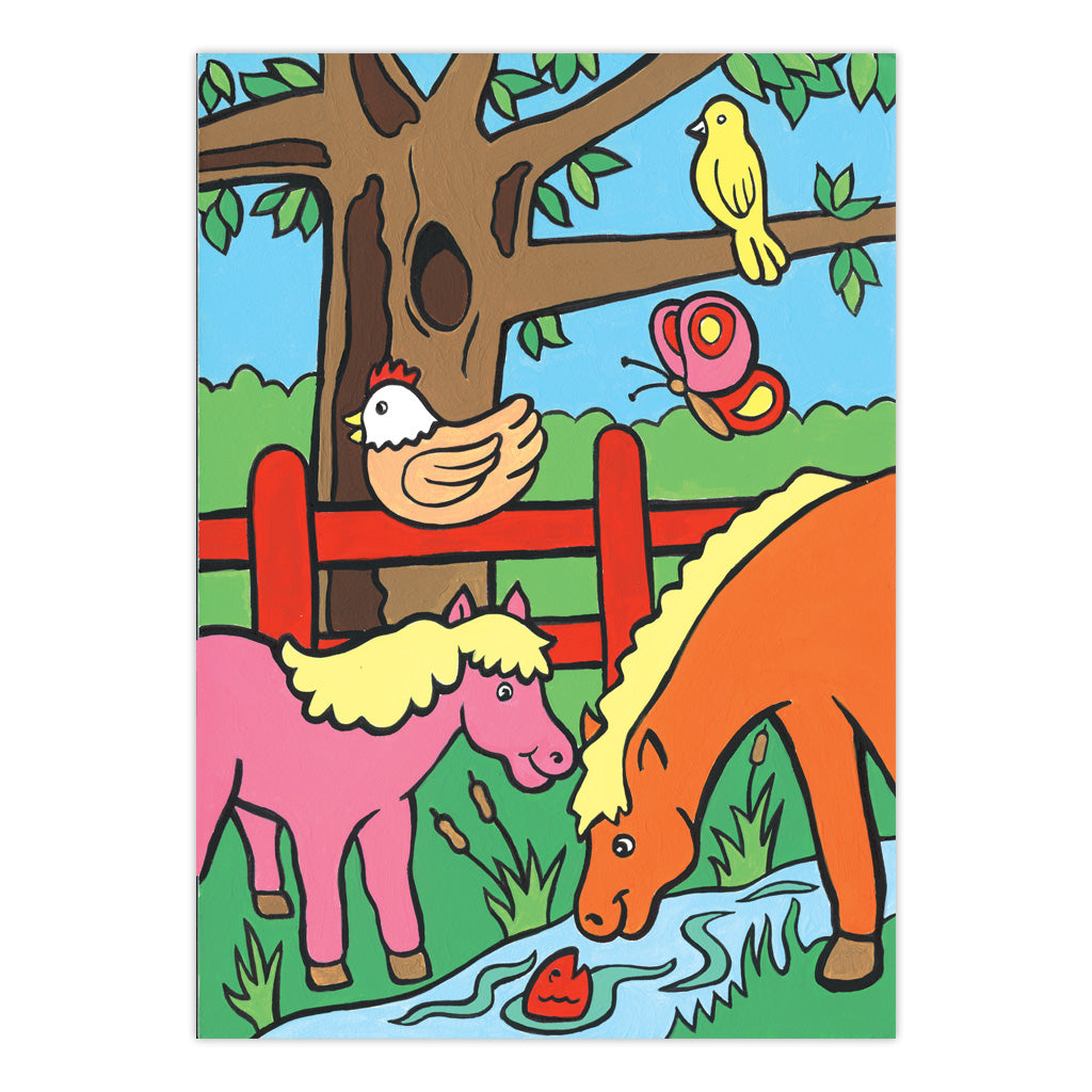 MFP8 | Painting by numbers™ Children's 10pc 8.75" x 11.75" Farm Animals Painting Project