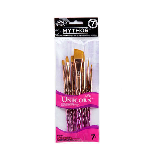 MYTH 403 - Mythos™ Unicorn 7pc Variety Brush Set packaging front