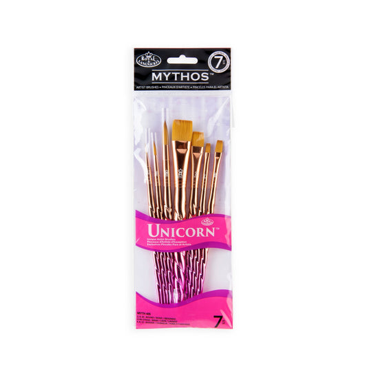 MYTH 405 - Mythos™ Unicorn 7pc Variety Brush Set packaging front