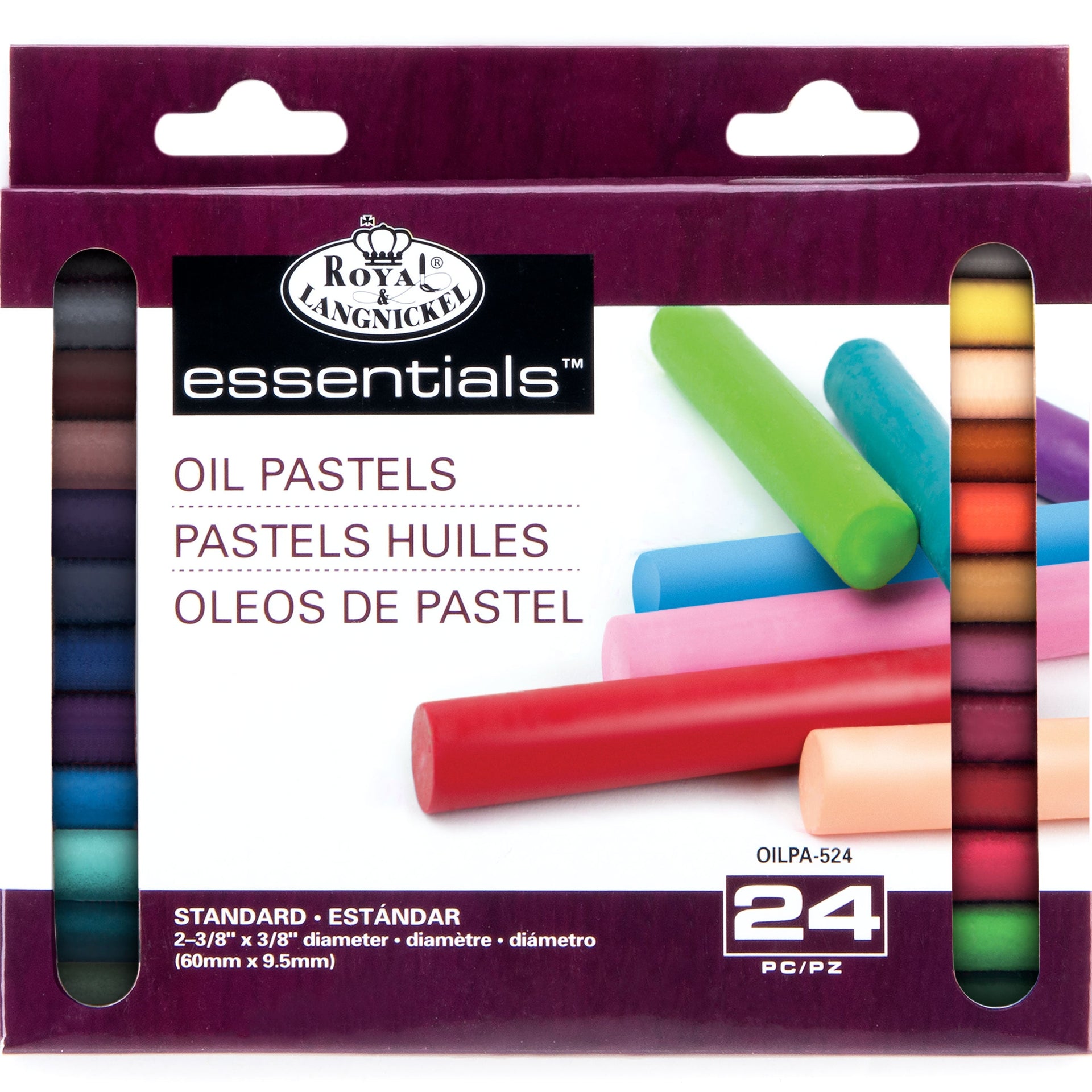 OILPA-524 - Small Oil Pastel 24 Color Pack packaging front
