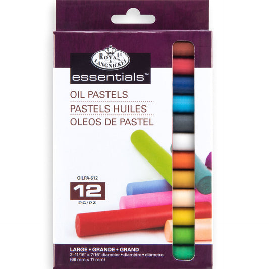 OILPA-612 - Large Oil Pastel 12 Color Pack packaging front