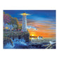 PAL18 | Painting by numbers™ 13pc 11.25" x 13.375" Waterside Lighthouse Painting Project