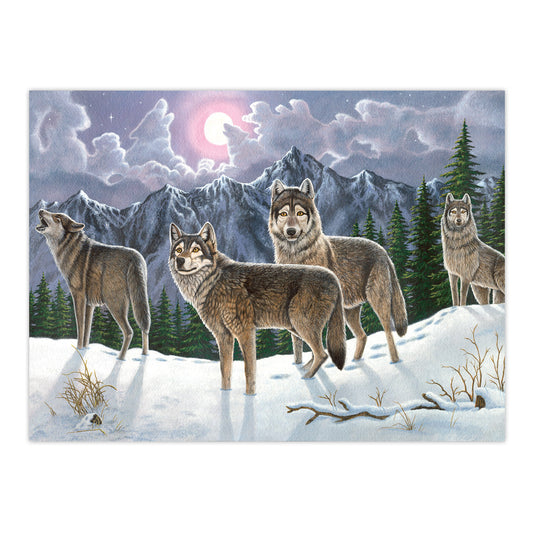 PAL19 | Painting by numbers™ 13pc 11.25" x 13.375" Wolves Painting Project