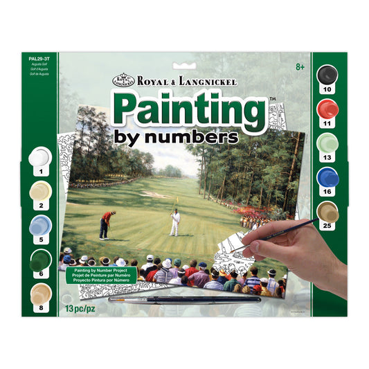 PAL29 - Painting by numbers™ 13pc 11.25" x 13.375" Augusta Golf Painting Project