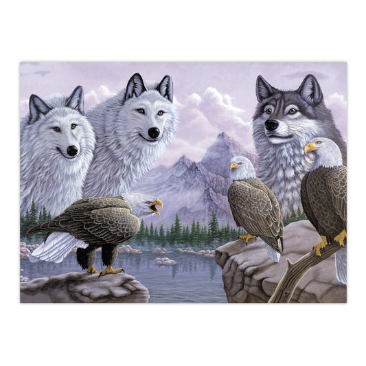 PAL30 | Painting by numbers™ 13pc 11.25" x 13.375" Wolves & Eagles Painting Project