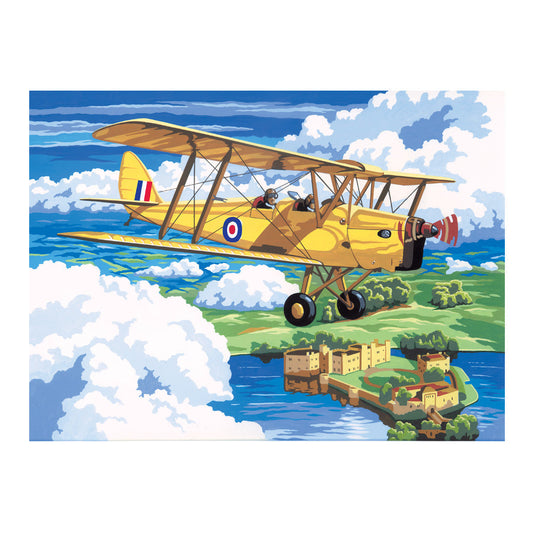 PAL4 | Painting by numbers™ 13pc 11.25" x 13.375" Nostalgic Plane Painting Project