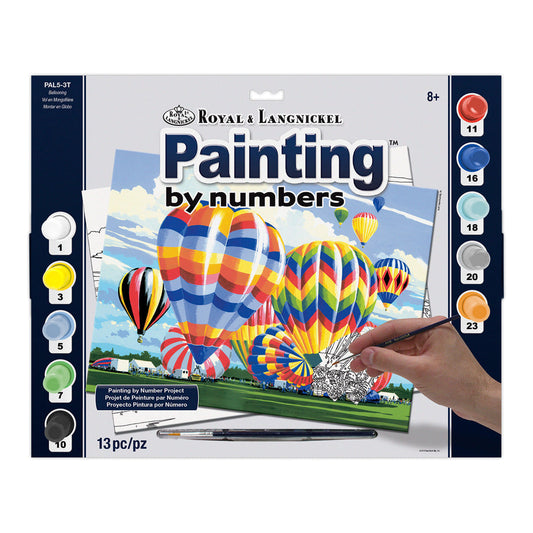 PAL5 - Painting by numbers™ 13pc 11.25" x 13.375" Ballooning Painting Project