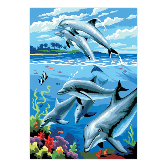 PBN-SET46 | Painting by numbers™ 21pc 8.75" x 11.75" Sea Life Painting Project 3-Pack