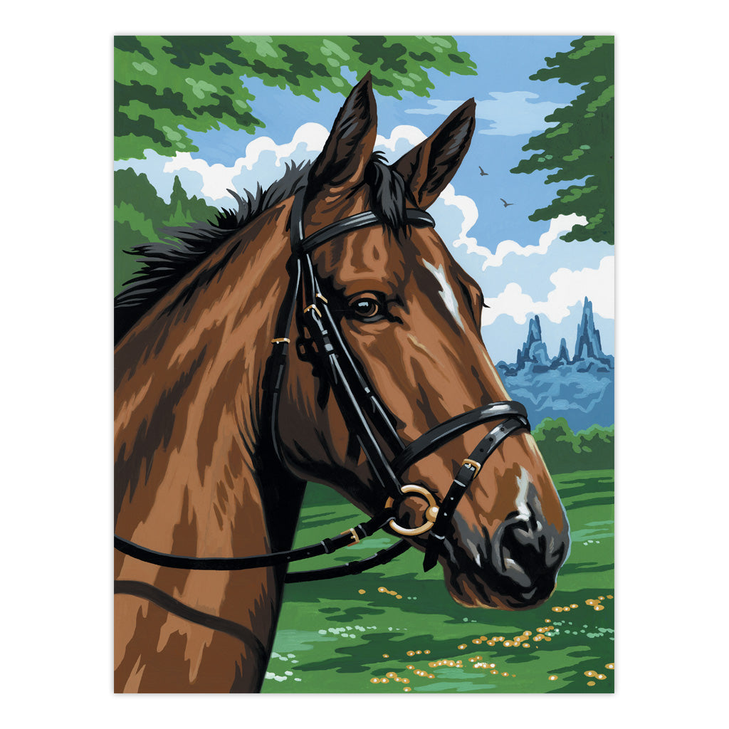 PCS8 | Painting by numbers™ 10pc 9" x 12" Thoroughbred Canvas Painting Project