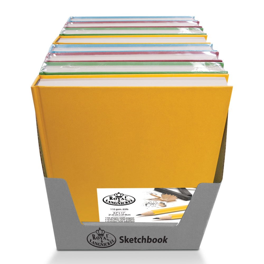 PDQ-SKETCH1 - 8.5" x 11" Fashion Color Sketchbooks 8-pack