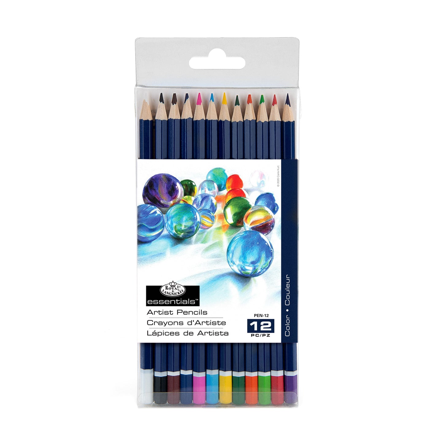 PEN-12 - Colored Pencil Set - 12pc packaging front