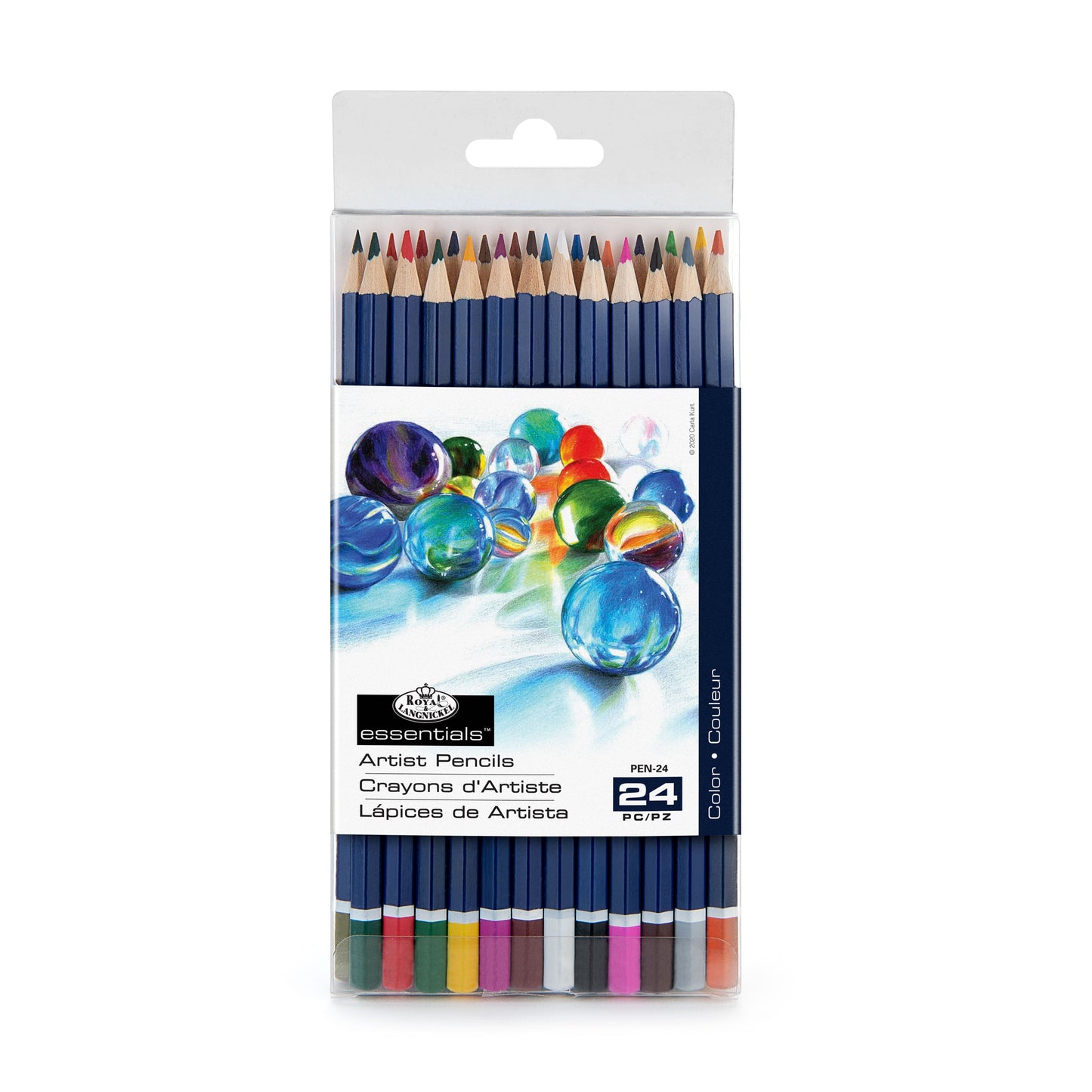 PEN-24 - Colored Pencil Set - 24pc packaging front