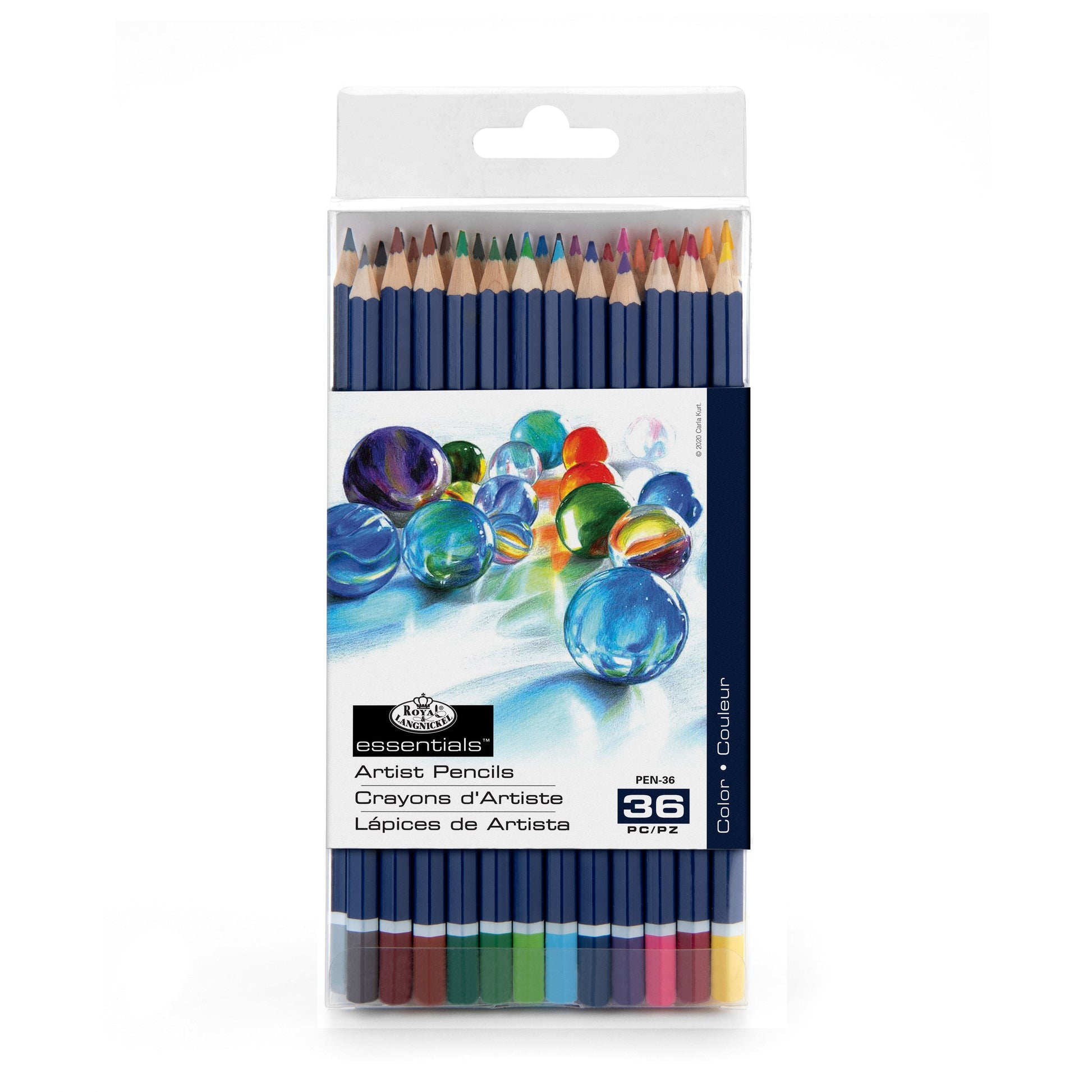 PEN-36 - Colored Pencil Set - 36pc packaging front