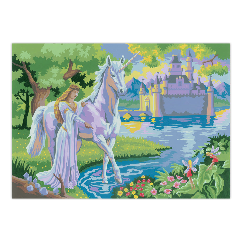 PJL20 | Painting by numbers™ 13pc 11.25" x 15.375" Fairy Castle Painting Project