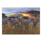 PJL21 | Painting by numbers™ 13pc 11.25" x 15.375" Sunset on Kilimanjaro Painting Project