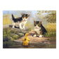 PJL33 | Painting by numbers™ 13pc 11.25" x 15.375" Pond Pals Painting Project