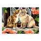 PJL7 | Painting by numbers™ 13pc 11.25" x 15.375" Kissing Kittens Painting Project