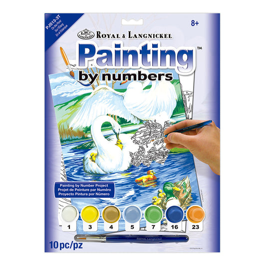 PJS13 - Painting by numbers™ 10pc 8.75" x 11.375" On the Pond Painting Project